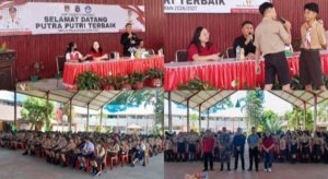 Bekali Siswa Baru dengan Literasi, Ketua PWI Minahasa Ajarkan Dasar Jurnalistik di SMPN 1 Tondano