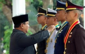 Pimpin Upacara Praspa TNI-Polri, Prabowo: Seorang Perwira Kehilangan Kehormatannya Ketika Khianati Rakyat