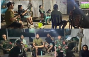 Nobar di Leilem, Saat Sepak Bola Merekatkan TNI dan Warga