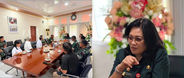 Sekda Lynda Watania Terima Audiensi Kadis Teritorial Lanud Sam Ratulangi dan FASI Sulut