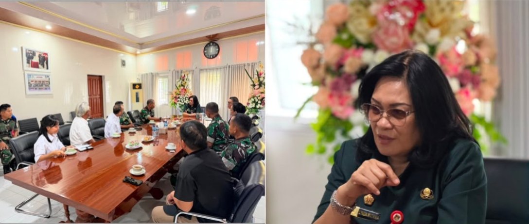 Sekda Lynda Watania Terima Audiensi Kadis Teritorial Lanud Sam Ratulangi dan FASI Sulut