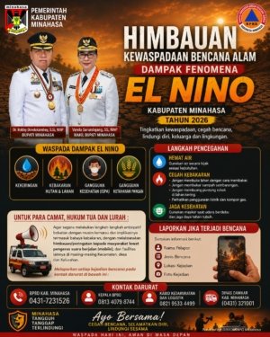 Antisipasi Dampak El Nino 2026, Pemerintah Kabupaten Minahasa Keluarkan Imbauan Siaga Bencana