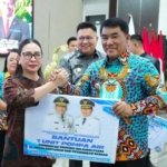 Atasi Kekeringan El Nino, Wabup Minahasa Vanda Sarundajang Terima Bantuan Pompa Air