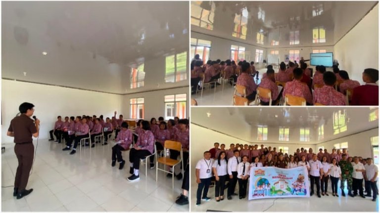 Kejari Minahasa Kenalkan Hukum Sejak Dini Lewat Program Jaksa Masuk Sekolah di SRMA 44