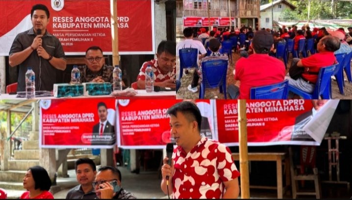 Anggota DPRD Minahasa Serap Aspirasi Infrastruktur Warga Kombi Lewat Reses Dapil II