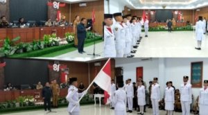 Bupati Minahasa Robby Dondokambey Kukuhkan Anggota Paskibraka 2026