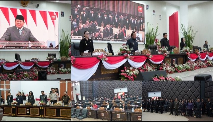 Paripurna DPRD Minahasa, Forkopimda dan Pemkab Simak Pidato Kenegaraan Presiden