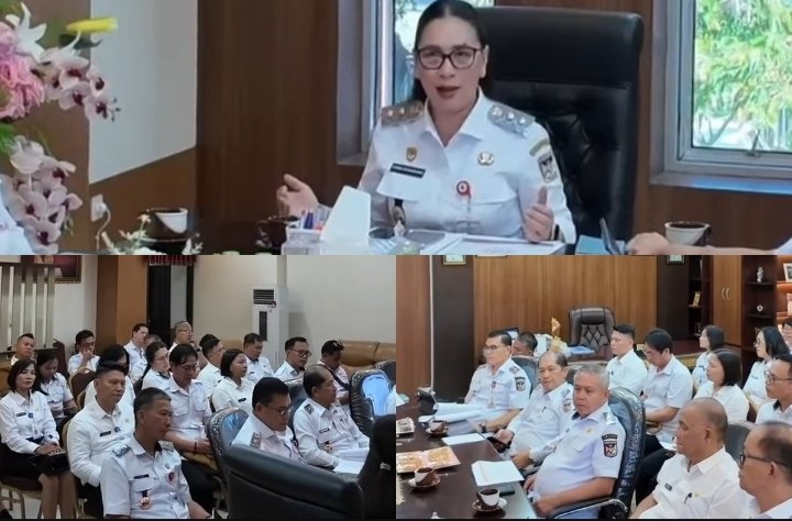 Perkuat Tata Kelola Pemerintahan, Wakil Bupati Minahasa Vanda Sarundajang Pimpin Rapat MCSP