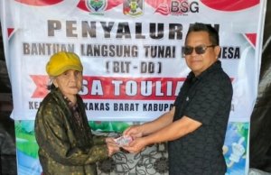 Pemdes Touliang Salurkan BLT DD Triwulan Pertama kepada 20 Keluarga Penerima Manfaat