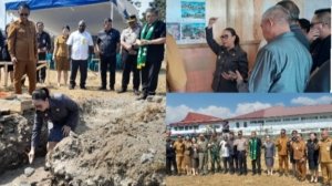 Dorong Layanan Cepat dan Transparan, Wabup Vanda Pimpin Peletakan Batu Pertama MPP