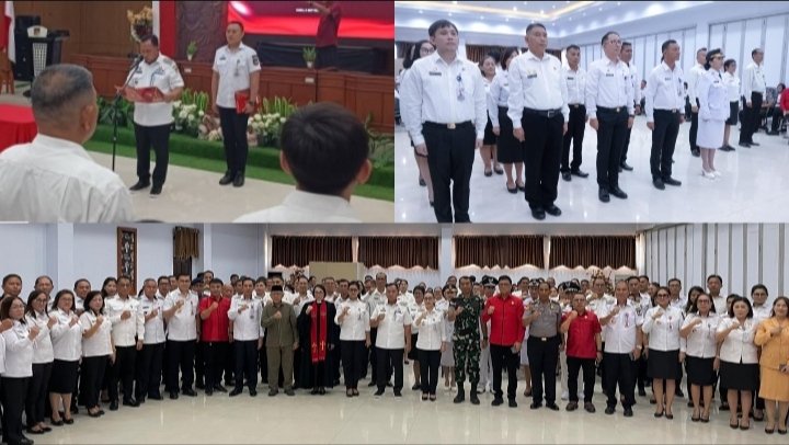 Lantik Pejabat Eselon III dan IV, Bupati Minahasa Minta Birokrasi Fokus pada Kesejahteraan Masyarakat