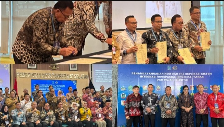 Perkuat Digitalisasi Pajak, Bupati Minahasa Robby Dondokambey Teken Kerjasama di Tangerang Selatan