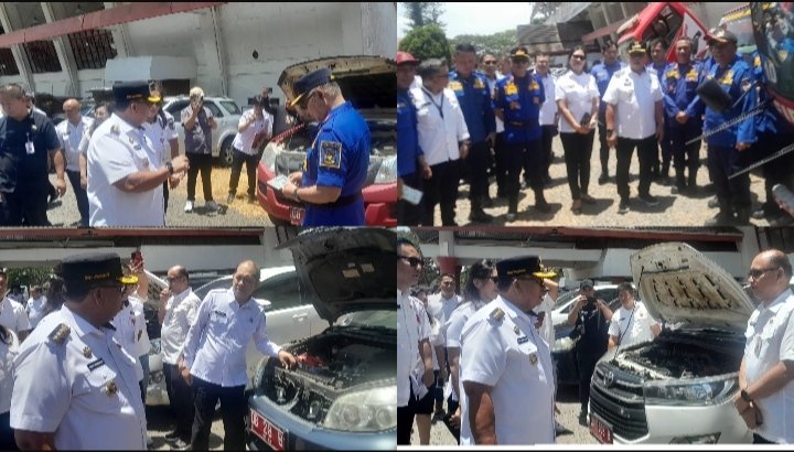 Bupati Robby Dondokambey Pimpin Apel Kendaraan Dinas, Tegaskan Tertib Aset dan Sanksi Penyalahgunaan