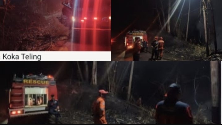 13 Jam Sisir Tombulu hingga Koka, Damkar Minahasa Pastikan Titik Api Padam Total