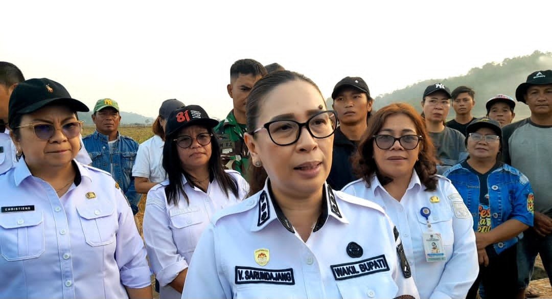 Tinjau Lahan Pertanian di Remboken, Wabup Vanda Pastikan Intervensi Cepat untuk Petani Minahasa