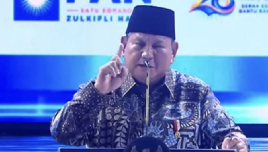 Hadiri HUT ke-28 PAN, Pakai Uang Sitaan Korupsi Prabowo Berniat Gratiskan Pendidikan SD hingga Universitas Negeri