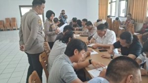 Polres Minahasa Adakan Tes Psikologi Senpi dan Evaluasi Mental Personel