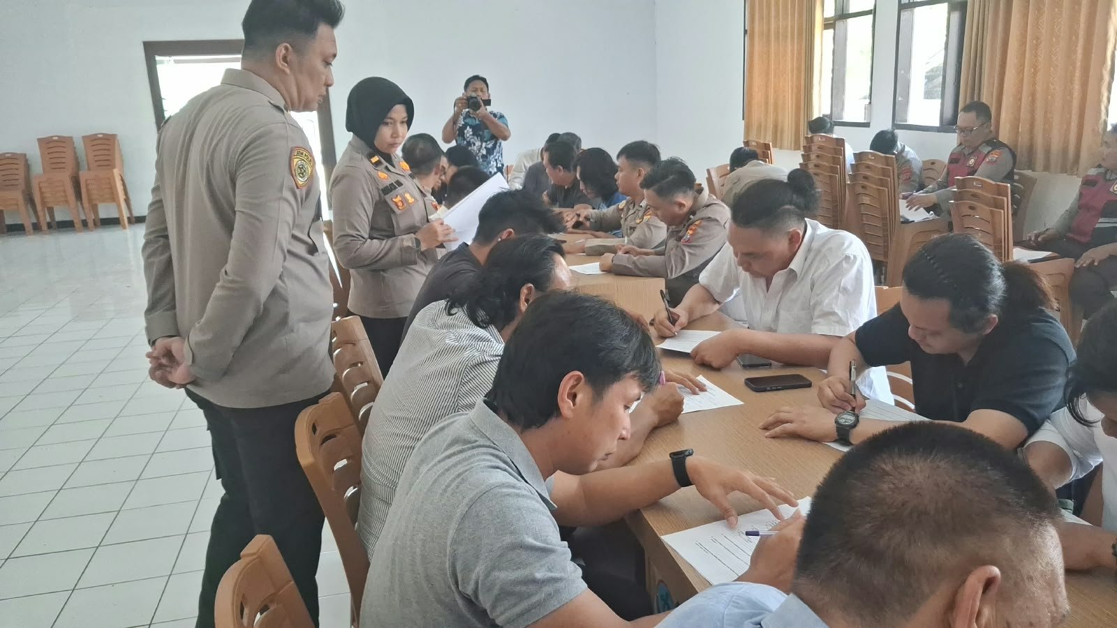 Polres Minahasa Adakan Tes Psikologi Senpi dan Evaluasi Mental Personel