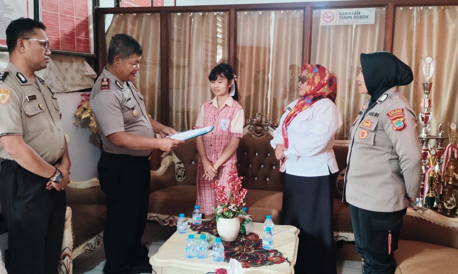 Polres Minahasa Sosialisasi SMA Kemala Taruna Bhayangkara, Beri Jalur Khusus Siswa Berprestasi