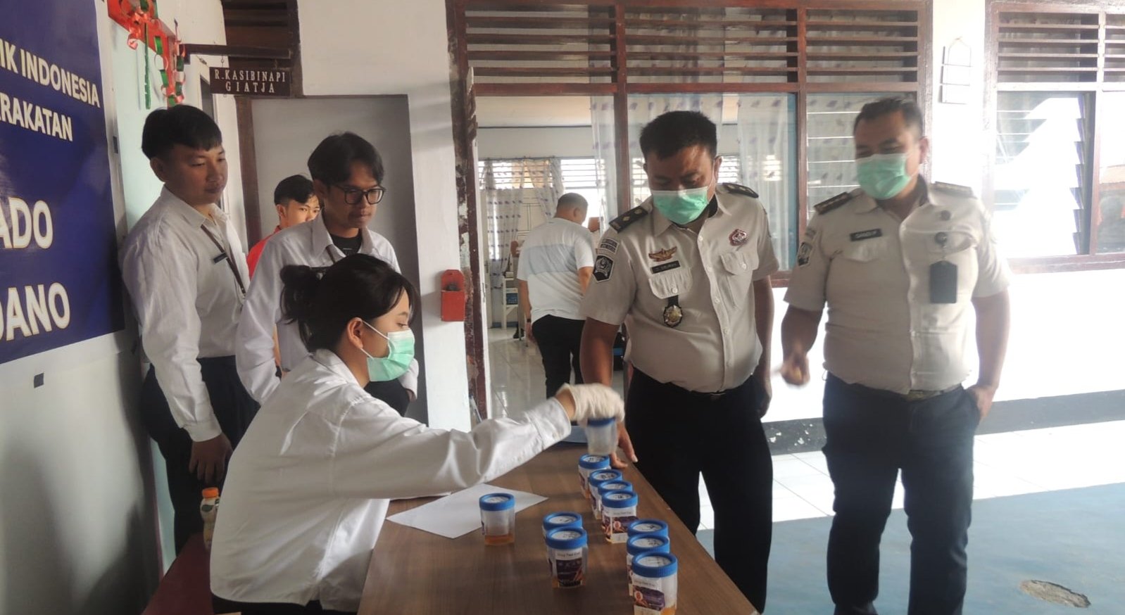 Perkuat Komitmen P4GN, Lapas Tondano Gelar Tes Urine