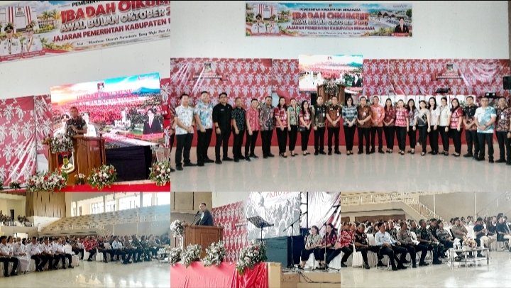 Pemkab Minahasa Gelar Ibadah Oikumene Perkuat Integritas dan Pelayanan Publik